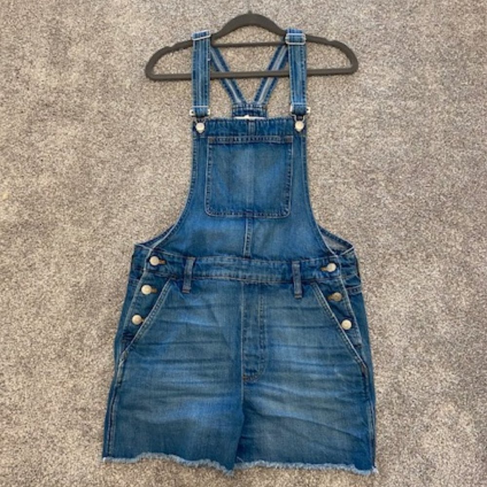 Madewell Adirondack Overall Shorts Size M